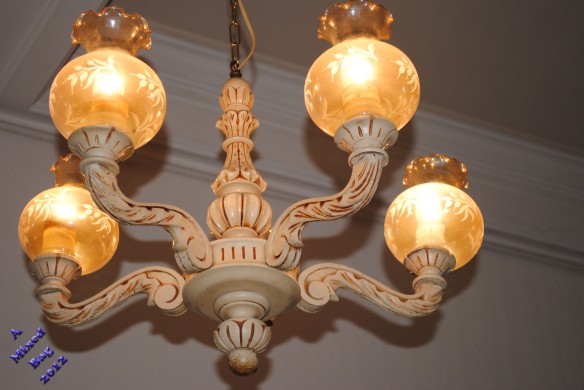 One of the several chandeliers in my apartment.